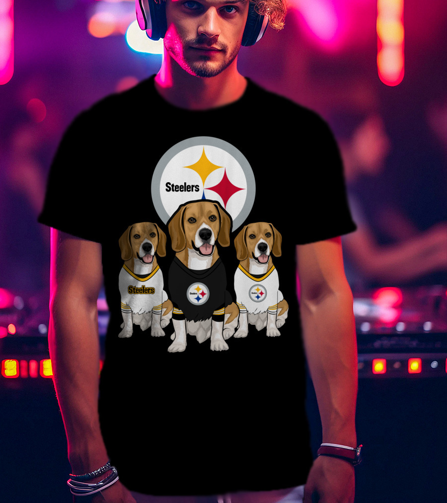 Steelers Beagle Trio T-Shirt