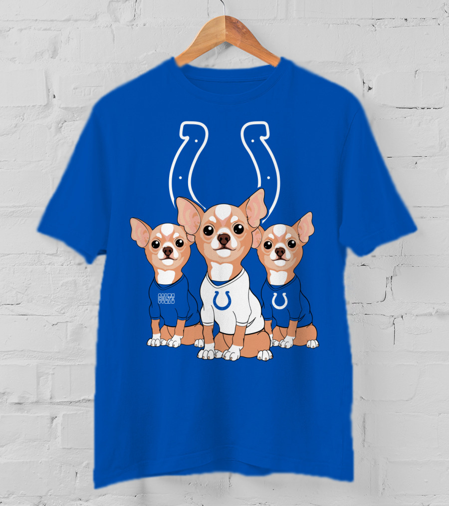 Indianapolis Colts Chihuahua Trio T-Shirt
