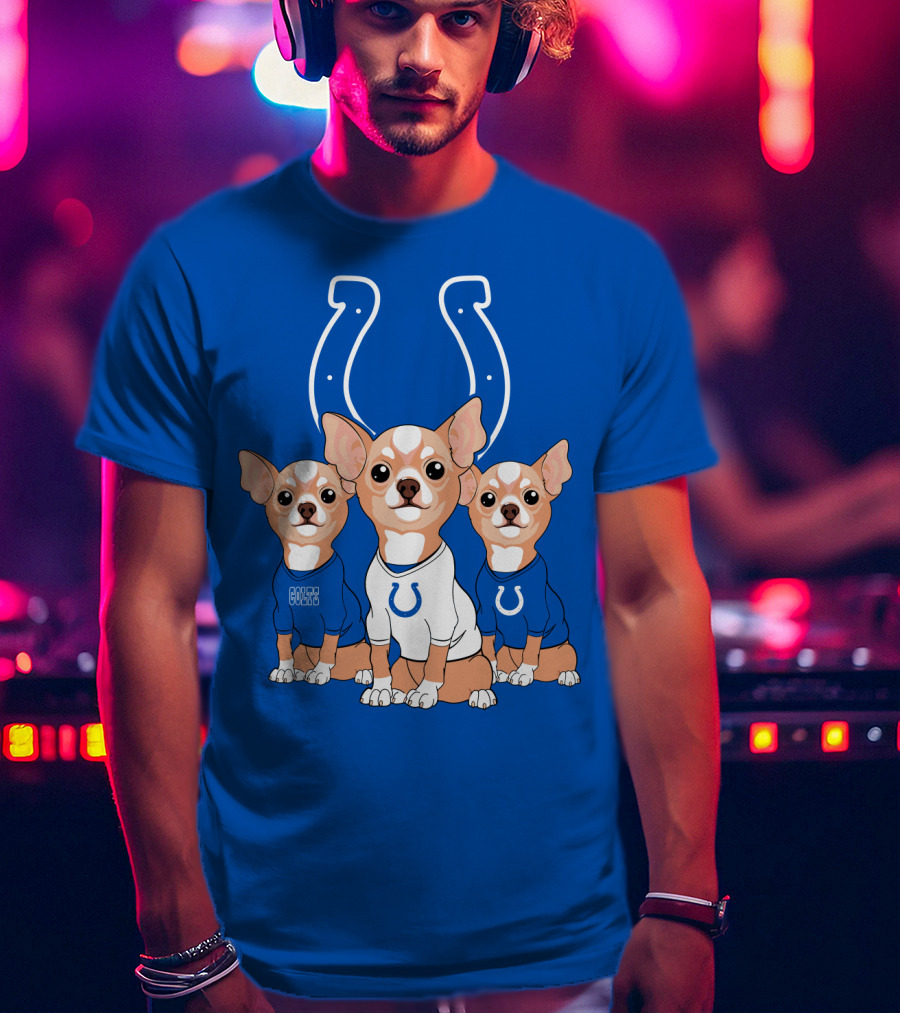 Indianapolis Colts Chihuahua Trio T-Shirt