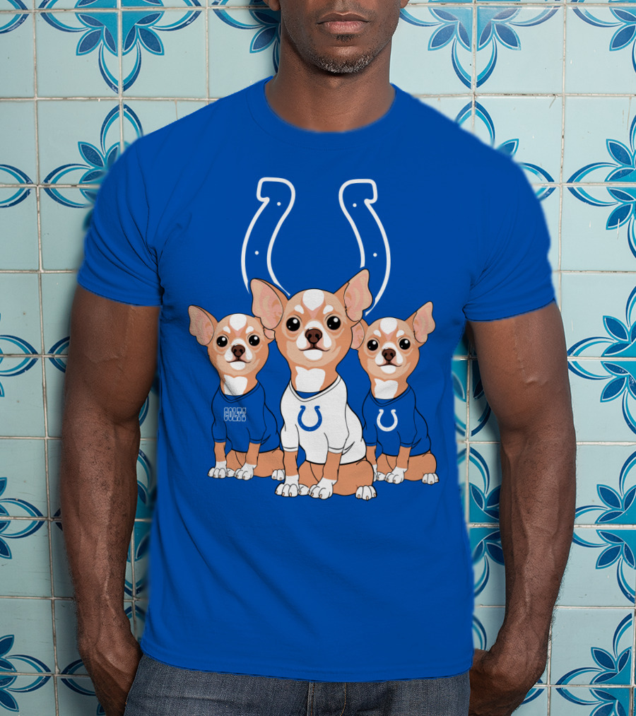 Indianapolis Colts Chihuahua Trio T-Shirt
