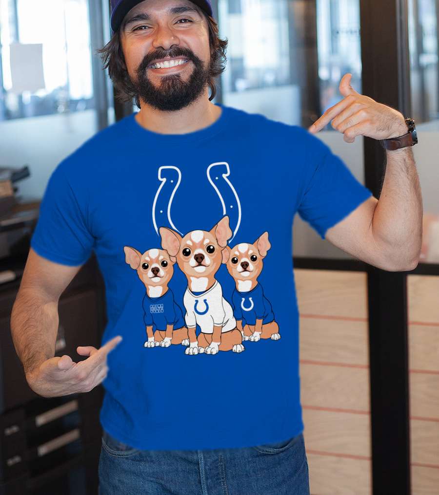 Indianapolis Colts Chihuahua Trio T-Shirt