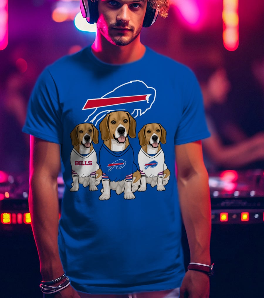 Buffalo Bills Beagle Trio T-Shirt