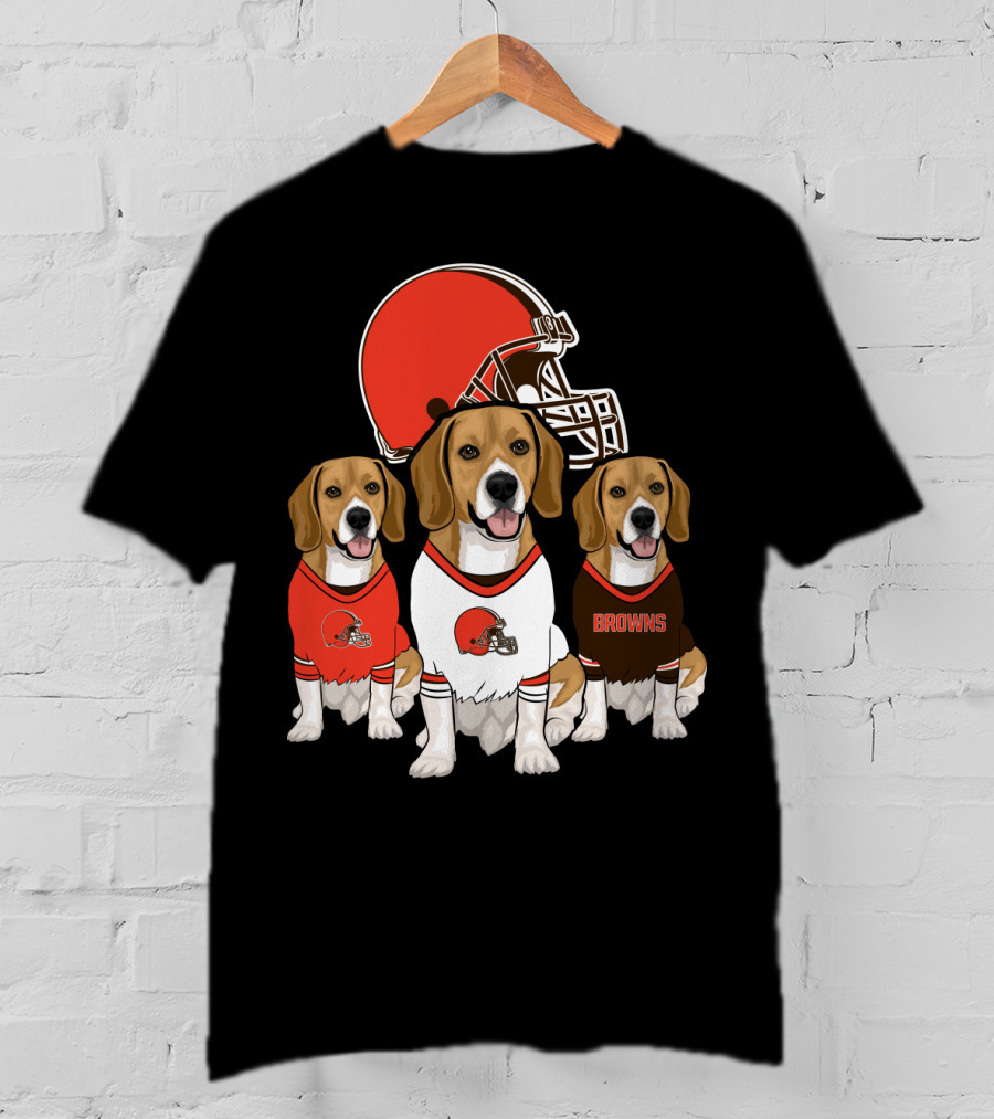 Cleveland Browns Beagles T-Shirt
