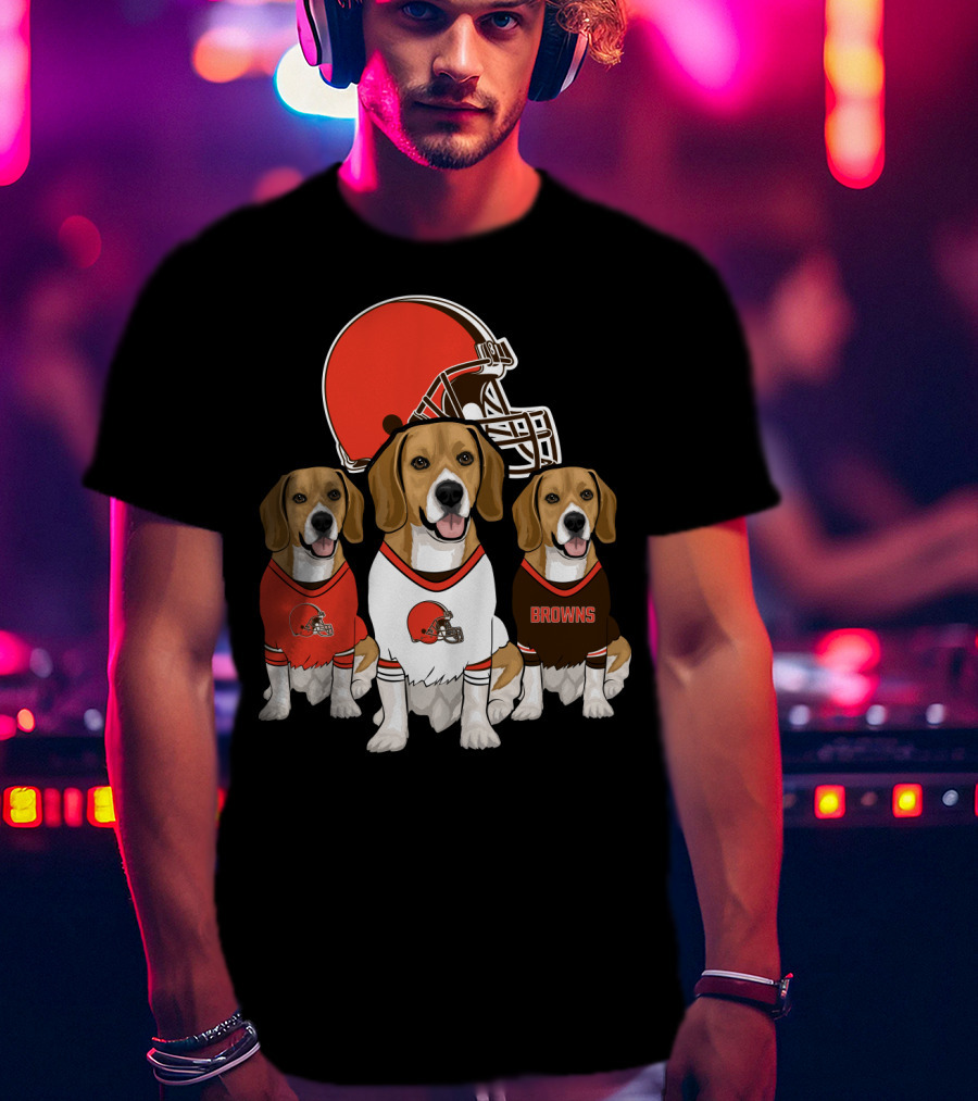 Cleveland Browns Beagles T-Shirt