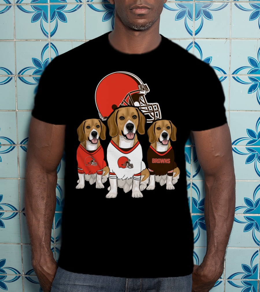Cleveland Browns Beagles T-Shirt