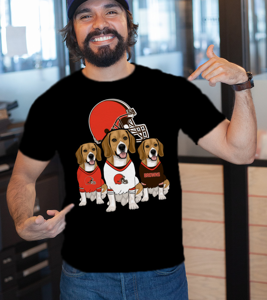 Cleveland Browns Beagles T-Shirt