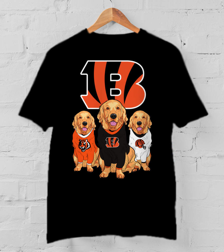 Cincinnati Bengals Beagle Dog Trio T-Shirt