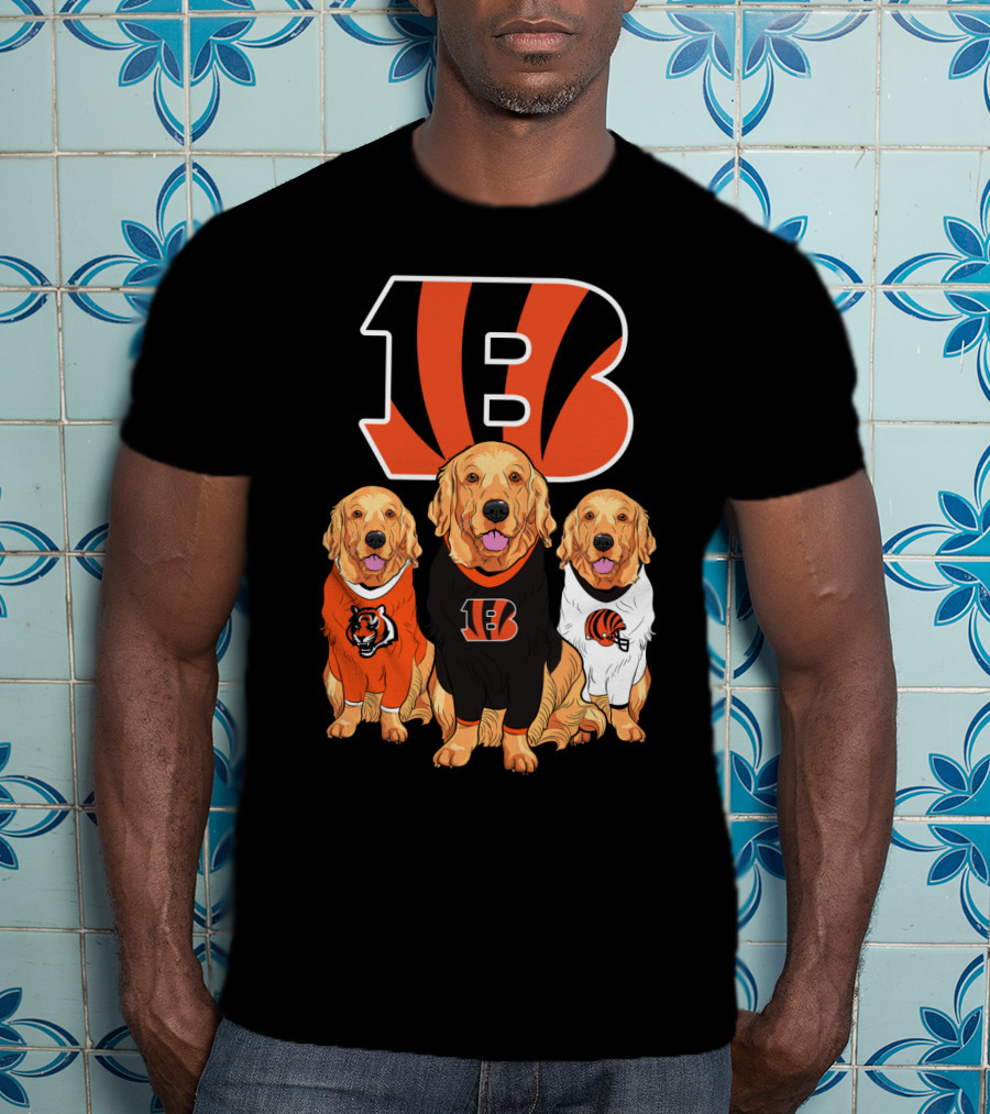 Cincinnati Bengals Beagle Dog Trio T-Shirt