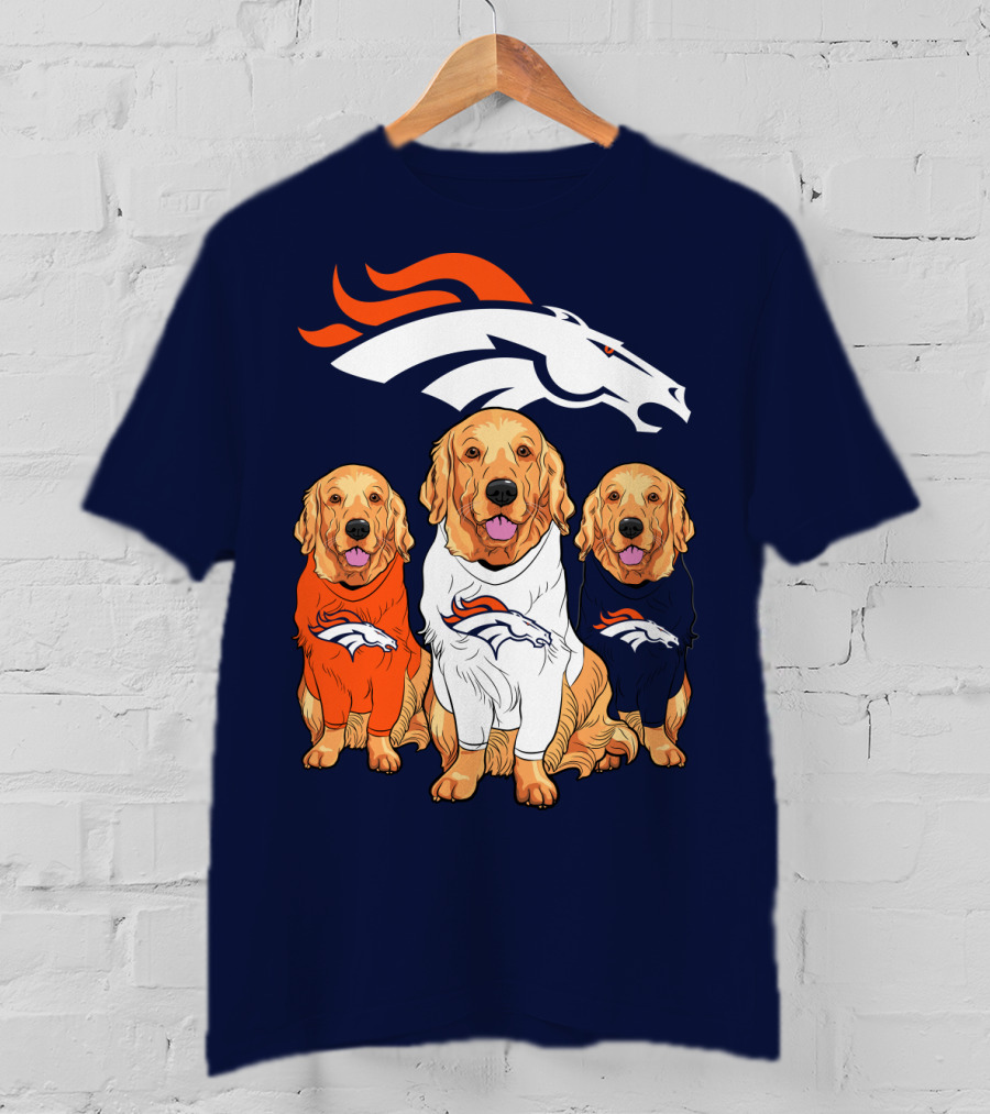 Denver Broncos Golden Retrievers T-Shirt