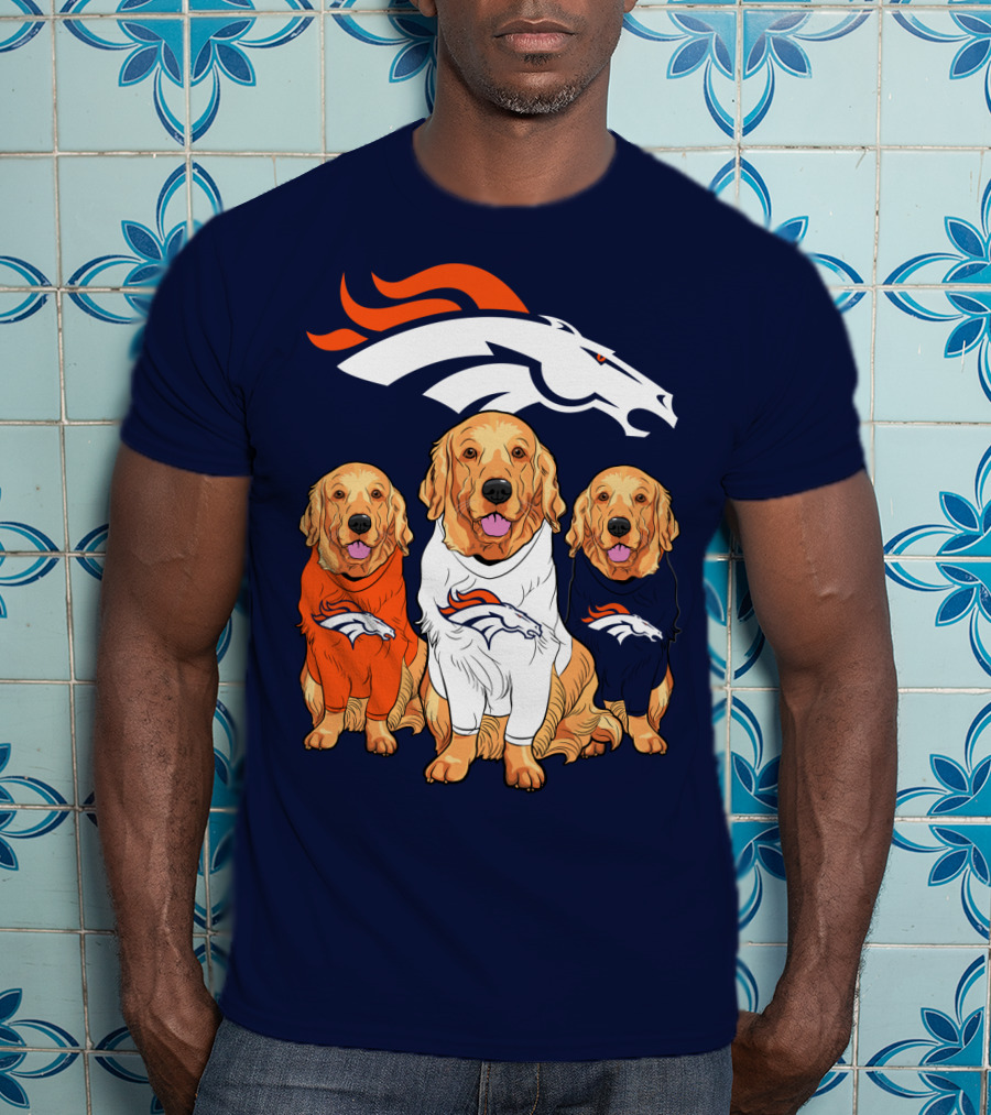 Denver Broncos Golden Retrievers T-Shirt