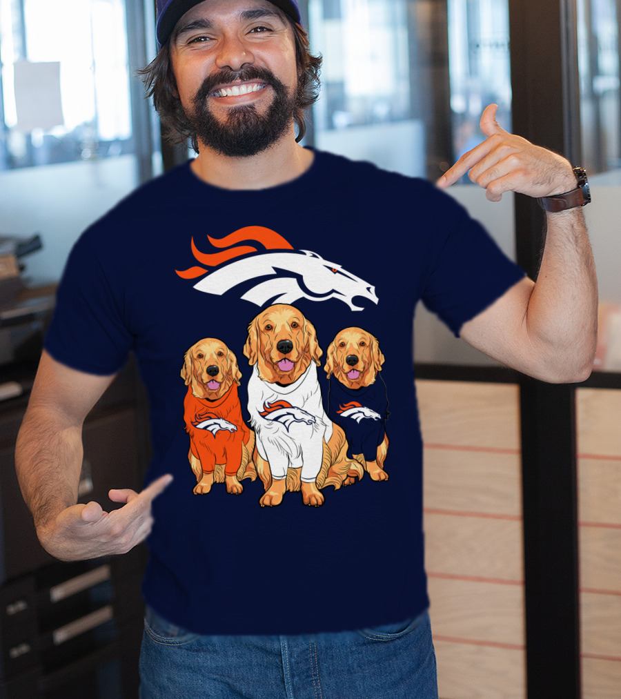 Denver Broncos Golden Retrievers T-Shirt