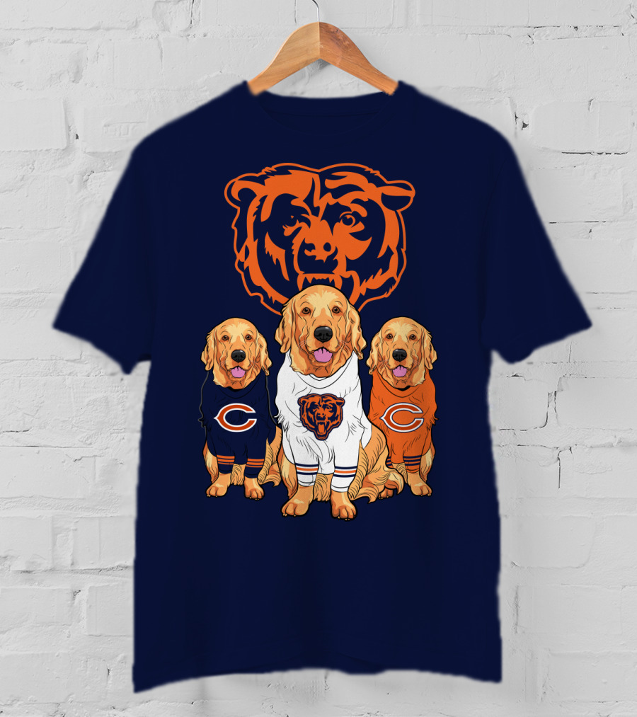 Chicago Bears Golden Retrievers T-Shirt