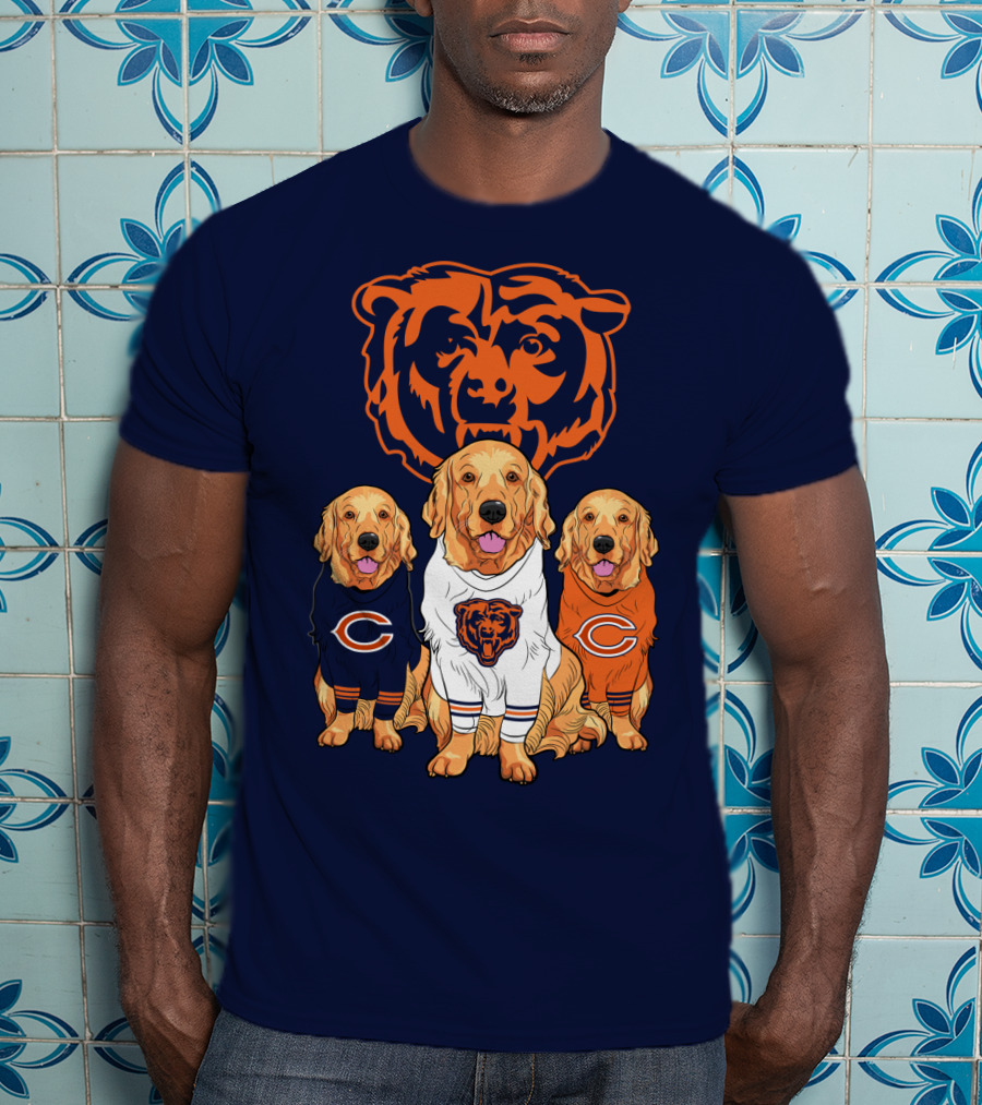 Chicago Bears Golden Retrievers T-Shirt