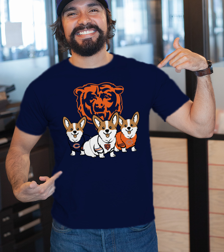 Chicago Bears Corgi T-Shirt
