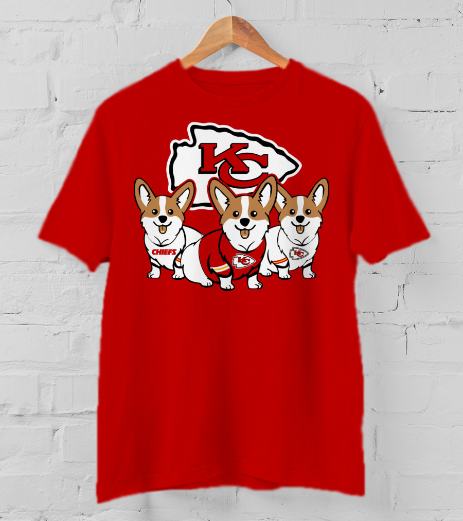 Kansas City Chiefs Corgi T-Shirt