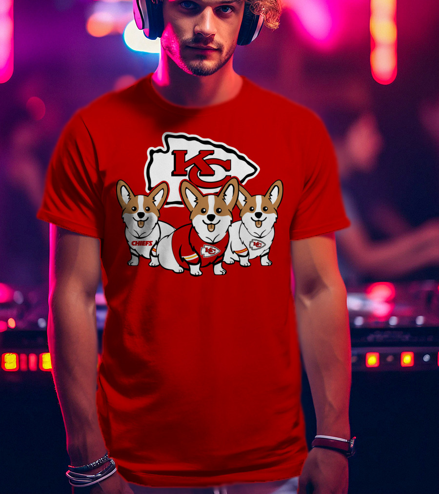 Kansas City Chiefs Corgi T-Shirt