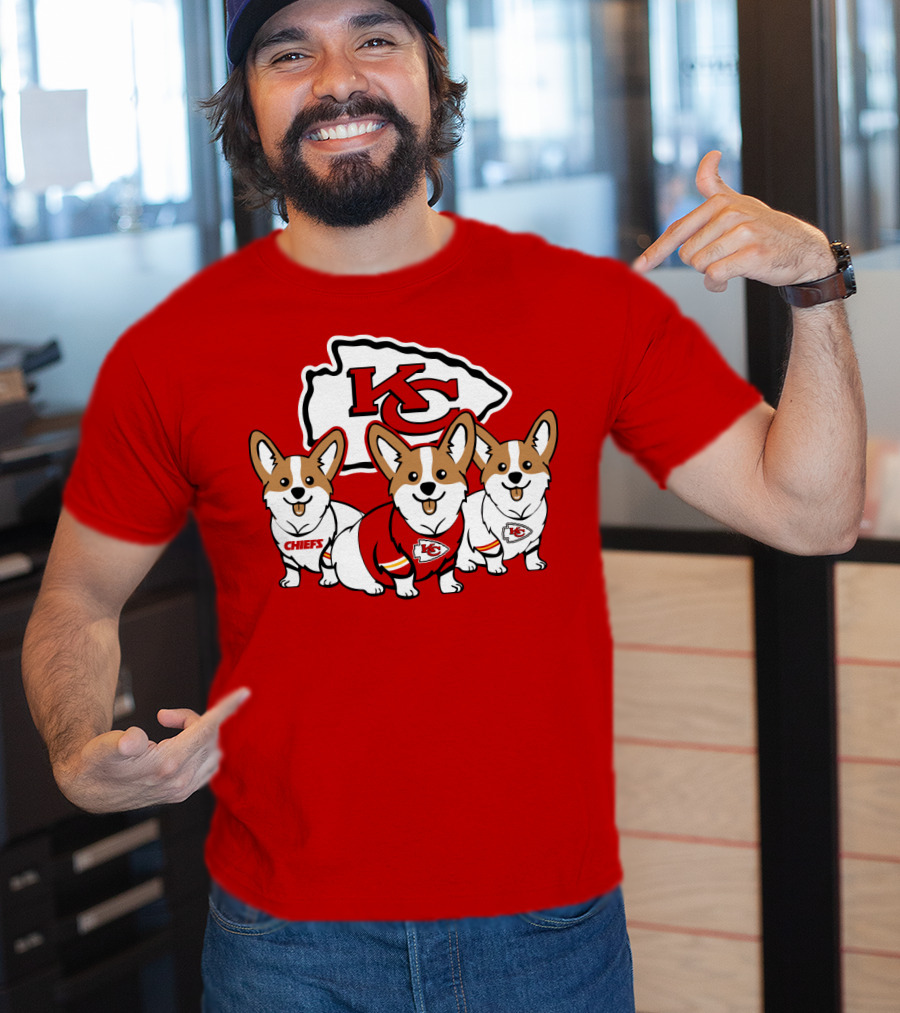 Kansas City Chiefs Corgi T-Shirt