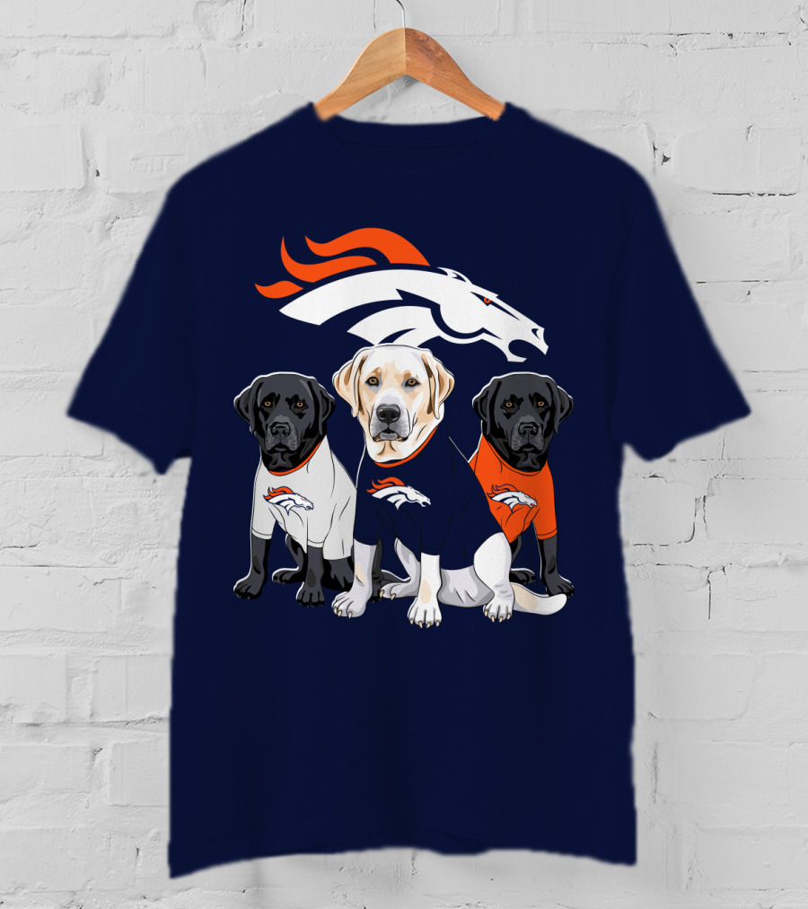 Denver Broncos Labrador Retriever T-Shirt