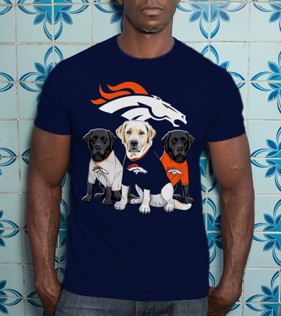 Denver Broncos Labrador Retriever T-Shirt