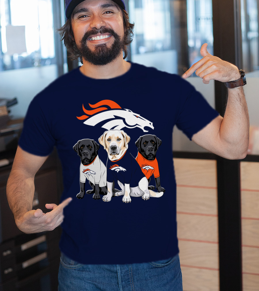 Denver Broncos Labrador Retriever T-Shirt