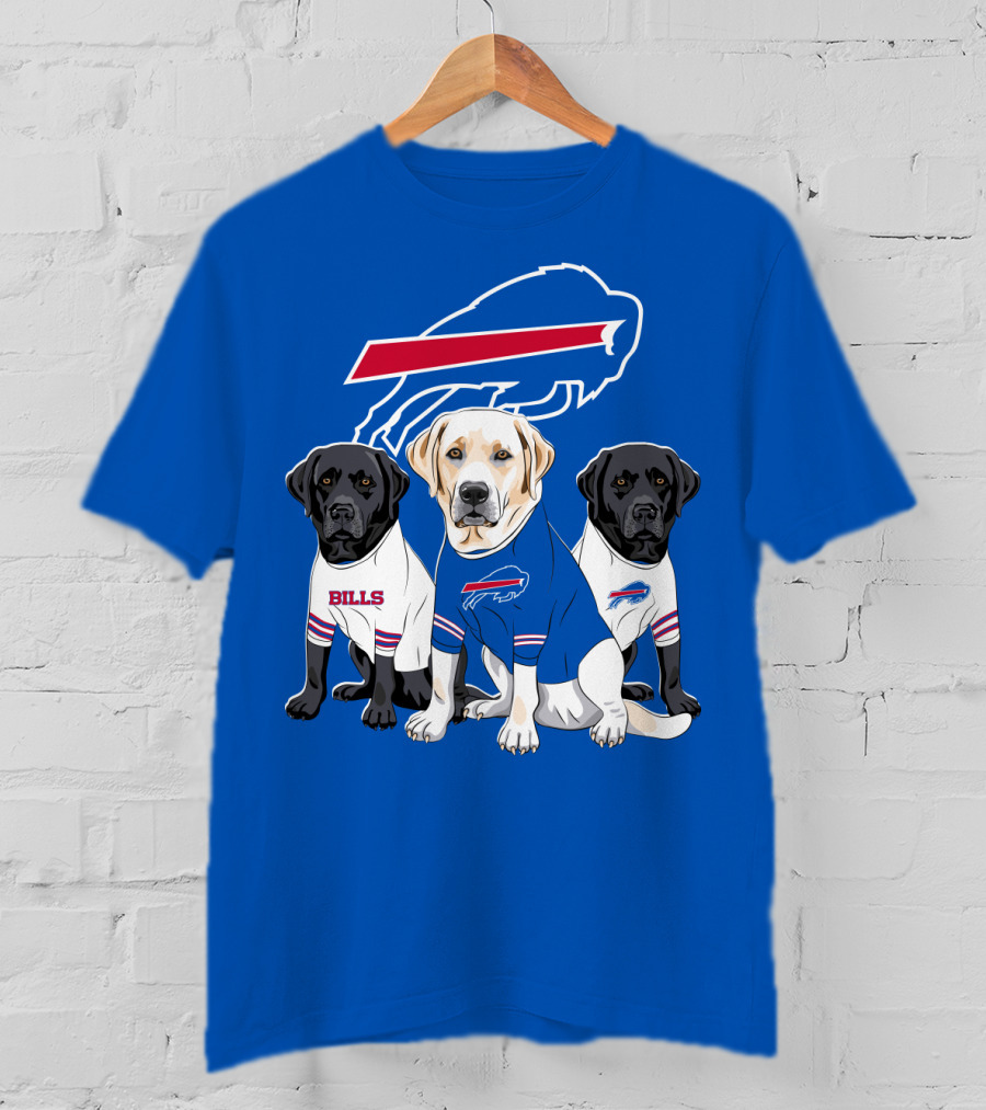 Buffalo Bills Labrador Retriever Trio T-Shirt