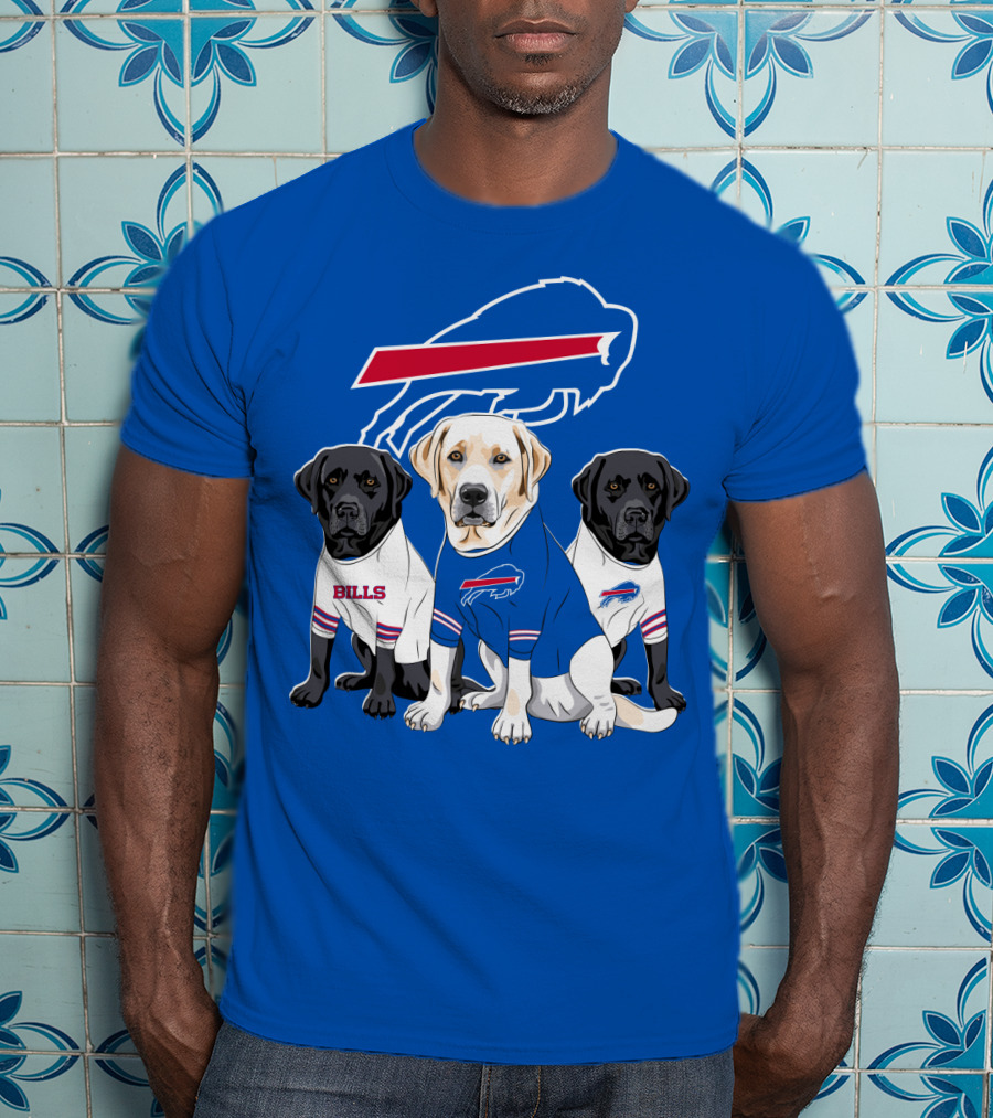 Buffalo Bills Labrador Retriever Trio T-Shirt