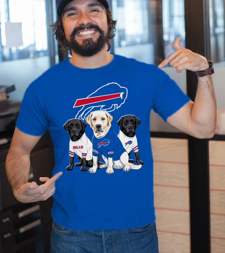 Buffalo Bills Labrador Retriever Trio T-Shirt