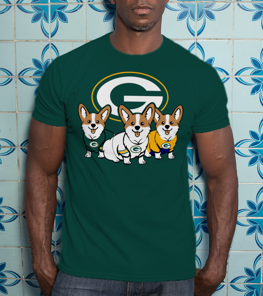 Green Bay Packers Corgi T-Shirt