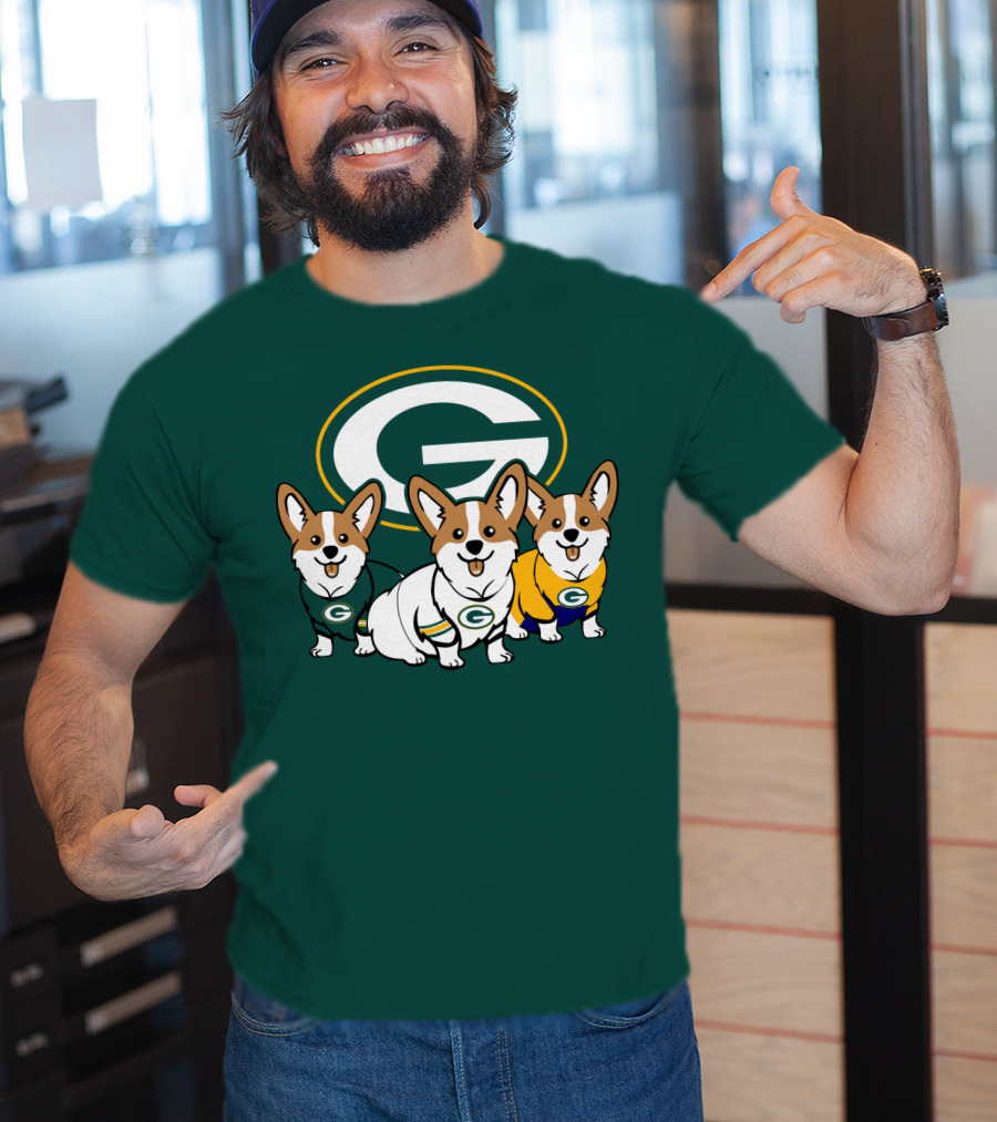 Green Bay Packers Corgi T-Shirt