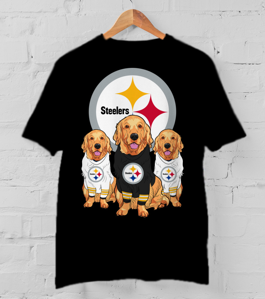 Steelers Golden Retrievers T-Shirt