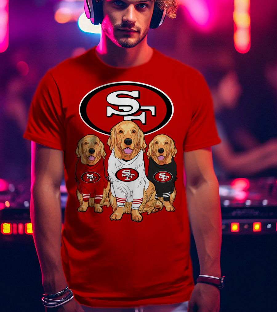 San Francisco 49ers Golden Retrievers T-Shirt