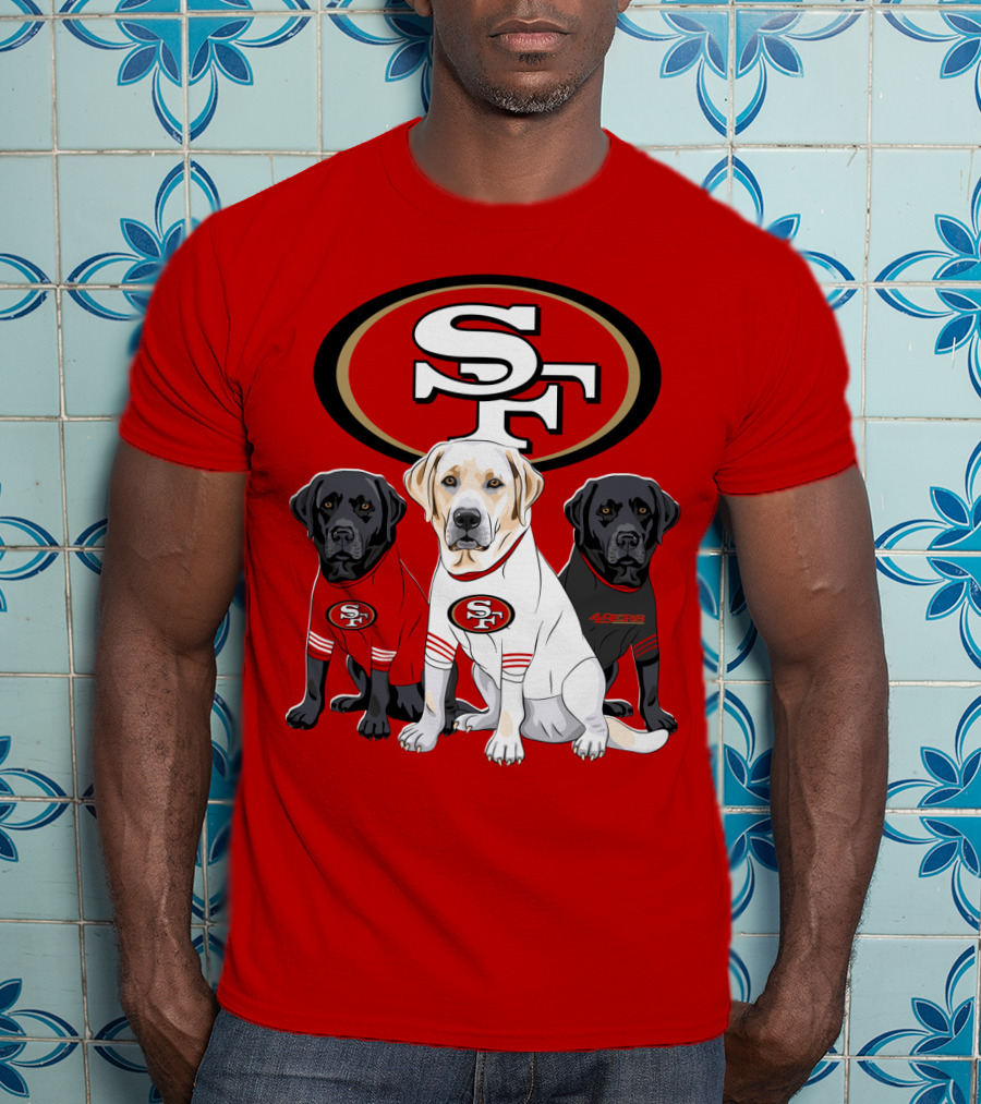 San Francisco 49ers Labrador Retriever Trio T-Shirt