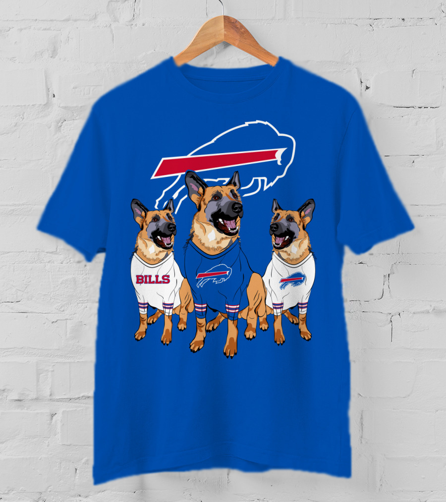 Buffalo Bills German Shepherd Trio T-Shirt