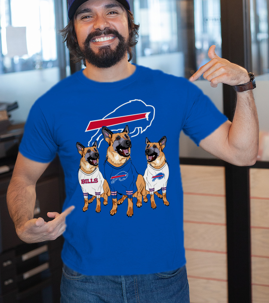 Buffalo Bills German Shepherd Trio T-Shirt