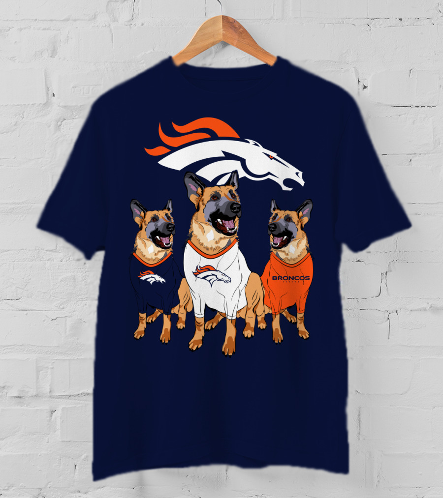 Broncos German Shepherds Trio T-Shirt