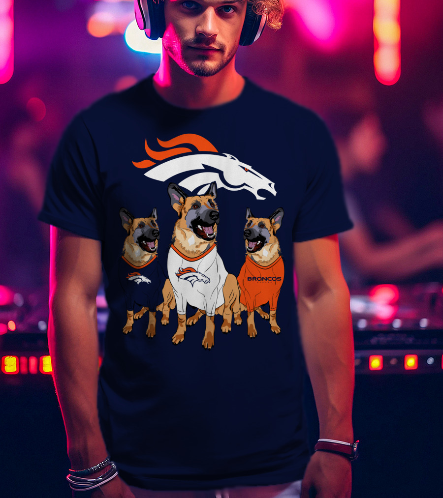 Broncos German Shepherds Trio T-Shirt