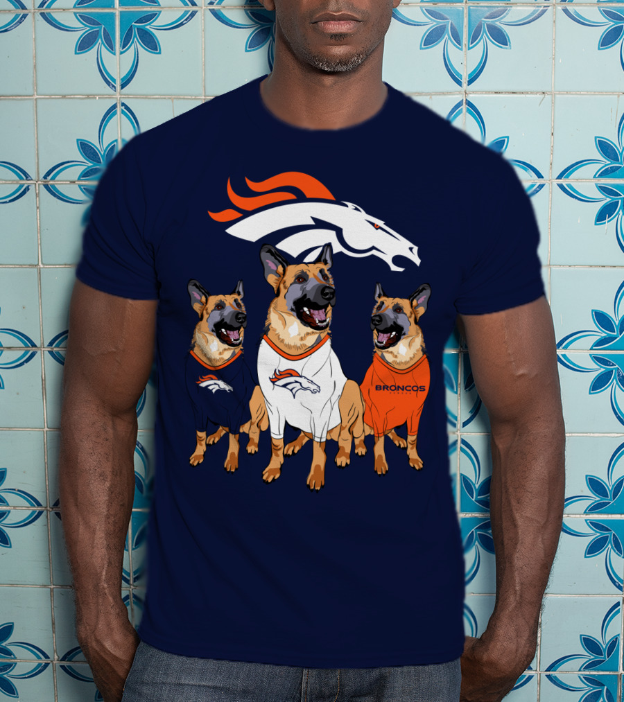 Broncos German Shepherds Trio T-Shirt