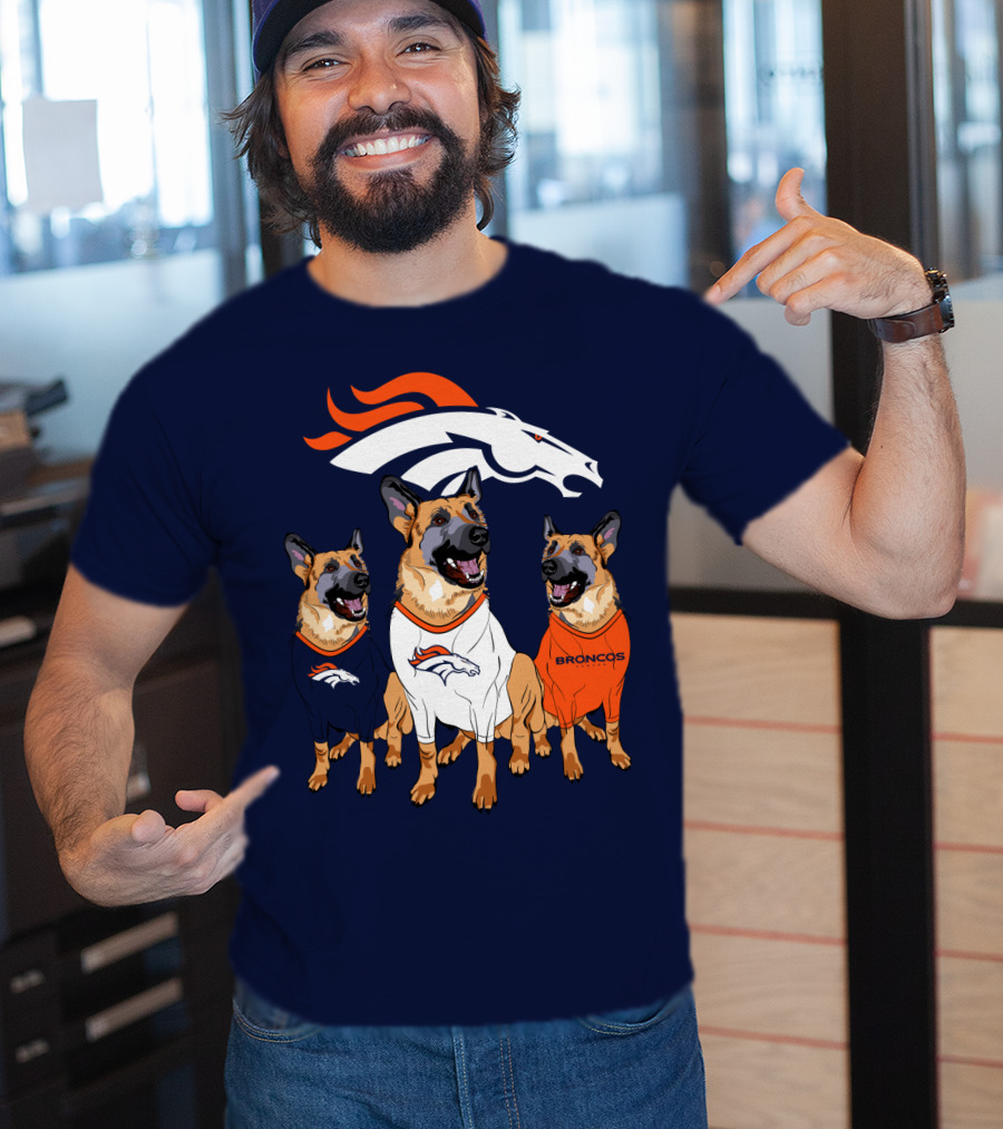 Broncos German Shepherds Trio T-Shirt