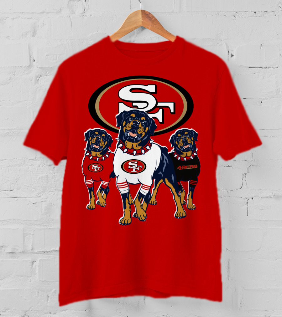 San Francisco 49ers Rottweiler Trio T-Shirt