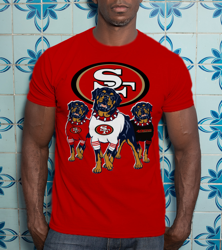 San Francisco 49ers Rottweiler Trio T-Shirt