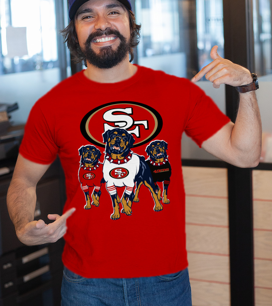 San Francisco 49ers Rottweiler Trio T-Shirt