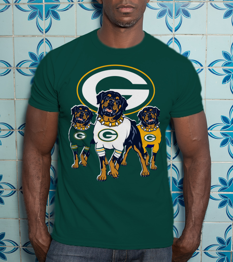 Green Bay Packers Rottweiler T-Shirt