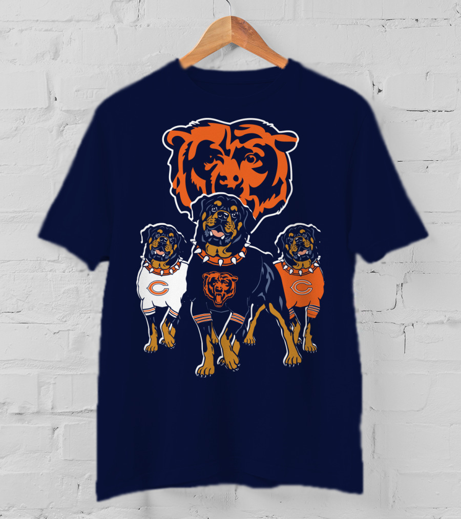 Chicago Bears Rottweiler Dog T-Shirt