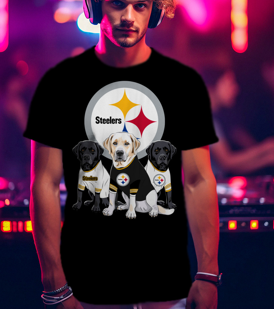 Steelers Labrador Trio T-Shirt
