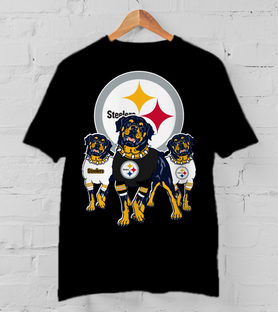 Steelers Rottweiler Trio T-Shirt