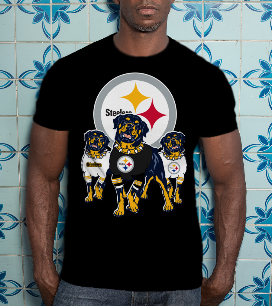 Steelers Rottweiler Trio T-Shirt
