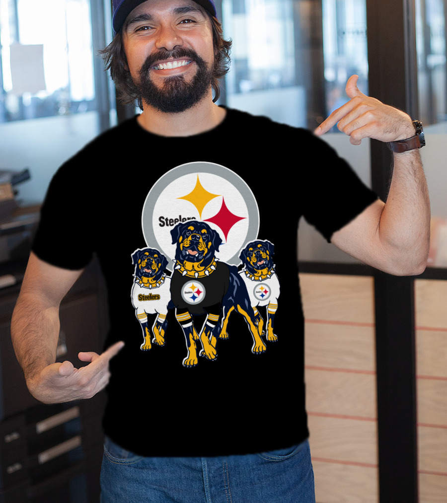 Steelers Rottweiler Trio T-Shirt