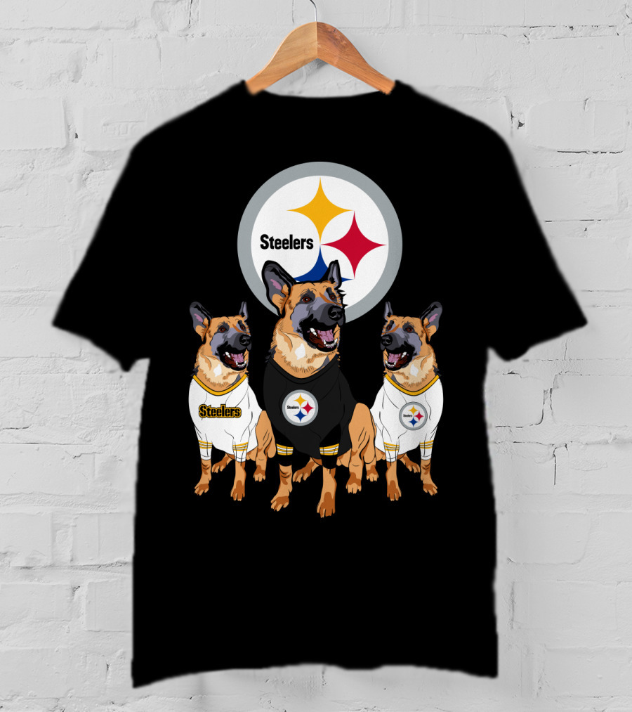 Steelers German Shepherd Trio T-Shirt
