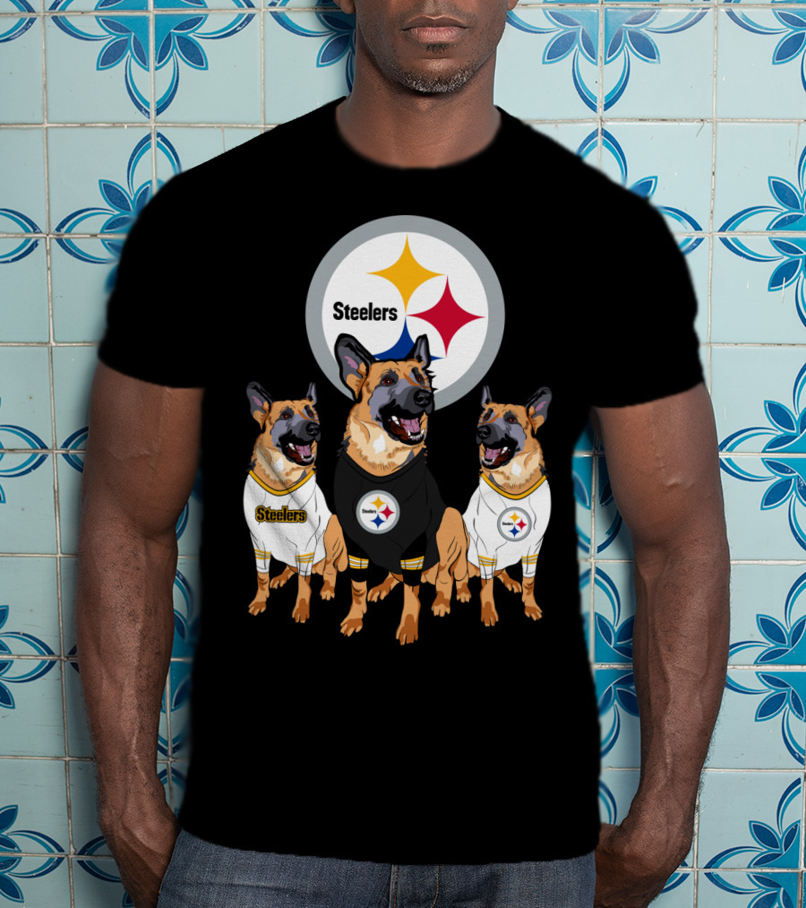 Steelers German Shepherd Trio T-Shirt