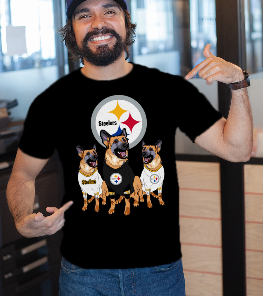 Steelers German Shepherd Trio T-Shirt